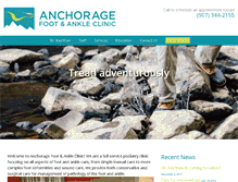 Tablet Screenshot of anchoragefootnankle.com